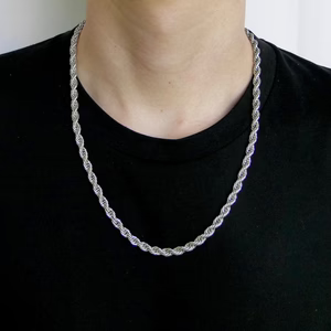 Rope Silver Necklace